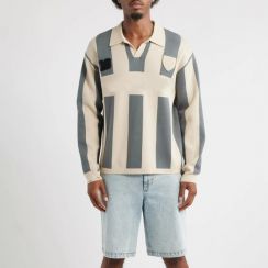 8 Pcs Long Sleeve Anti Wrinkle Striped Polo Soccer Jersey