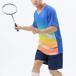 3 Sets Polyester Badminton Shirt Shorts